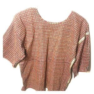 Vintage Tribal print wide arm w/ matching scarf